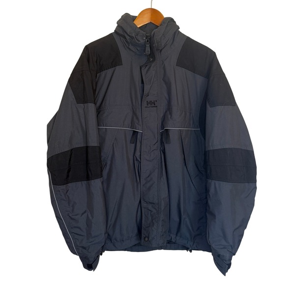Helly Hansen Jacket Men Large Gray Gorpcore Ski Snow Full Zip Winter Outdoor - Picture 1 of 8